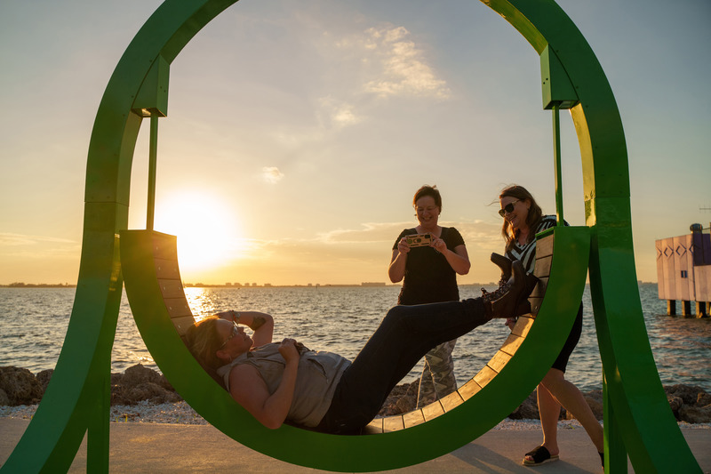 Press kit | 5595-06 - Press release | A Series of Playable Art Installations Activate Revitalized Waterfront Park - The Urban Conga - Art - Photo credit: Christopher Brickman 