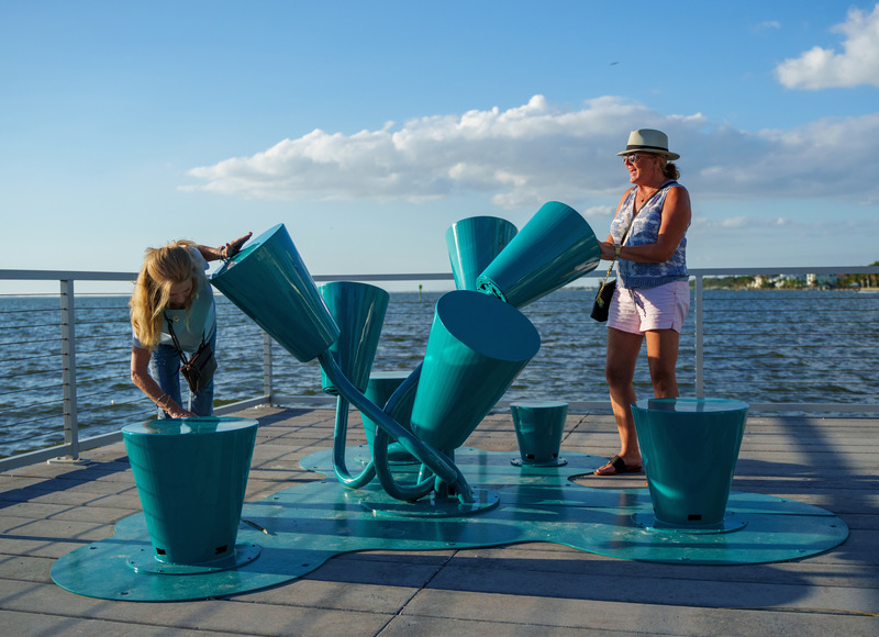 Press kit | 5595-06 - Press release | A Series of Playable Art Installations Activate Revitalized Waterfront Park - The Urban Conga - Art - Photo credit: Christopher Brickman