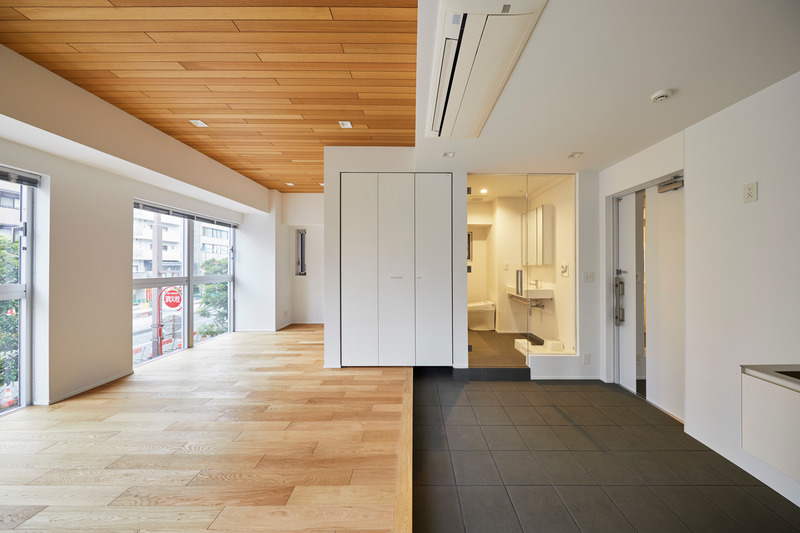 Dossier de presse | 6591-01 - Communiqué de presse | KIBA Tokyo Residence - SAKAE Architects & Engineers - Architecture résidentielle -  2FL: Type A (Single-dweller residences)  - Crédit photo : Koji Fujii