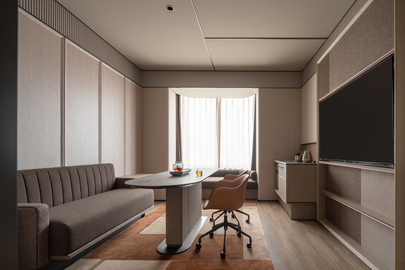 Press kit | 3531-08 - Press release | Intercity Hotel - Vermilion Zhou Design Group - Commercial Interior Design - Suite - Photo credit: Wu Jian Quan