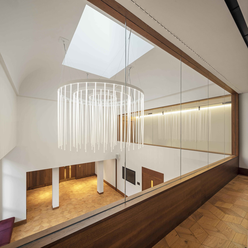 Dossier de presse | 5888-01 - Communiqué de presse | BAFTA Headquarters - Benedetti Architects - Architecture institutionnelle - Kenworthy Room view over Creative &amp; Future Galleries - Crédit photo : Luca Piffaretti