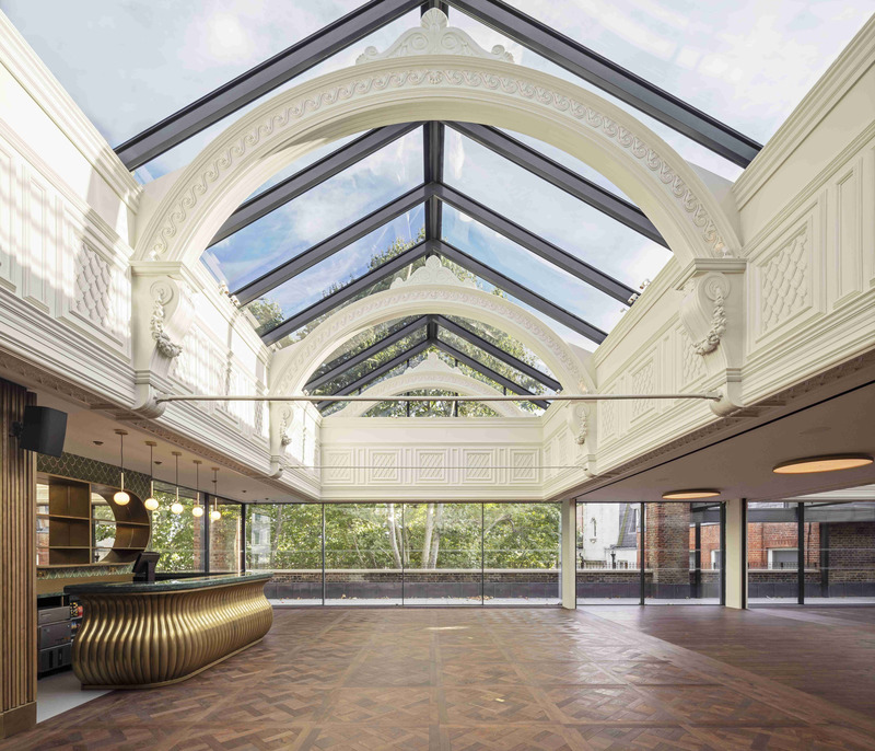 Dossier de presse | 5888-01 - Communiqué de presse | BAFTA Headquarters - Benedetti Architects - Architecture institutionnelle -   Richard Attenborough Rooms members' area - Crédit photo : Luca Piffaretti