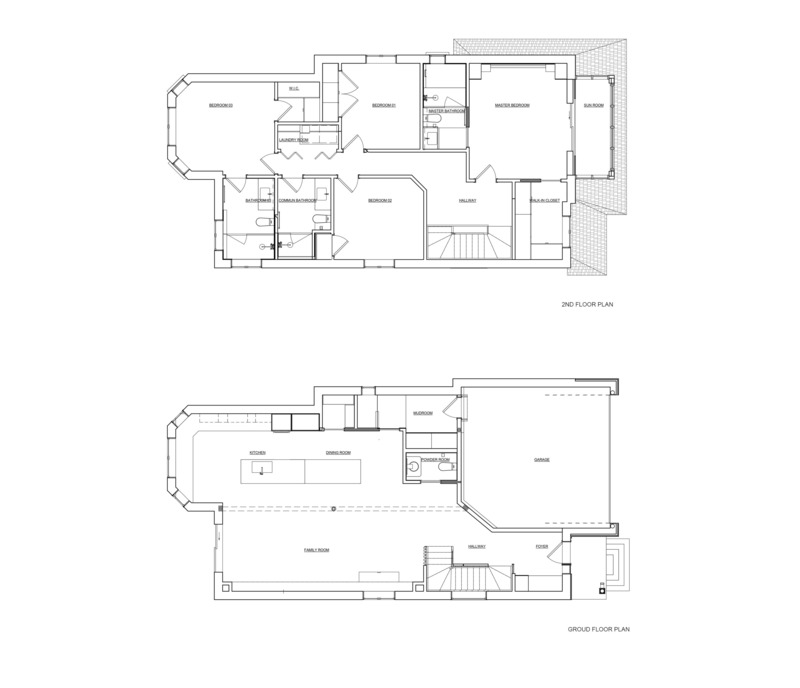 Press kit | 3491-01 - Press release | Harty House - Atelier SUN - Residential Interior Design - Floor Plan - Photo credit: N/A