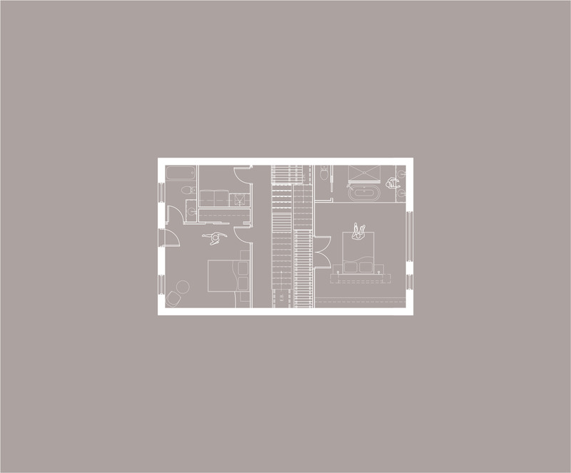 Dossier de presse | 1215-13 - Communiqué de presse | La résidence St-Gérard - ISSASTUDIO - Design d’intérieur résidentiel - Niveaux 3 et 4 - Crédit photo : Issadesign