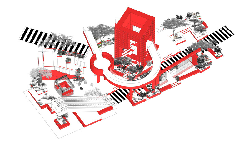 Press kit | 3565-14 - Press release | Qingdao Future City — the Fantastic Jungle - CLOU architects - Commercial Interior Design - Photo credit: CLOU architects