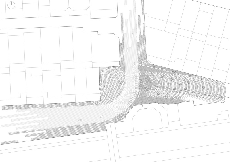 Dossier de presse | 1977-01 - Communiqué de presse | Tehran Entrance Plaza Station - CAAT Studio-Kamboozia Architecture & Design Studio - Design urbain - Site Plan - Crédit photo : CAATStudio