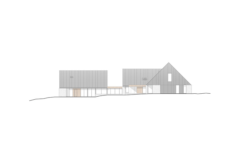Dossier de presse | 3303-03 - Communiqué de presse | Les Trois Sommets - NÓS - Architecture résidentielle - Élévation nord - Crédit photo : NÓS