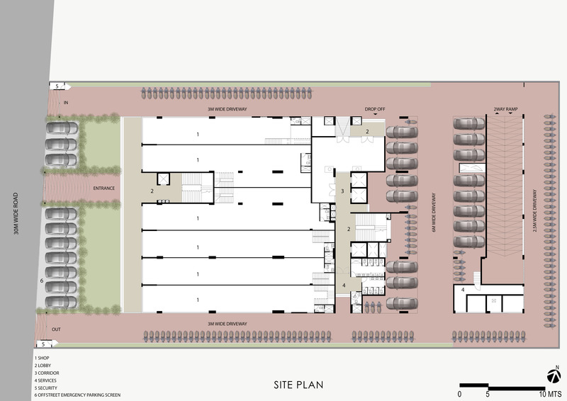 Dossier de presse | 1432-15 - Communiqué de presse | Interstellar - Sanjay Puri Architects - Architecture commerciale - SITE PLAN - Crédit photo : SANJAY PURI ARCHITECTS