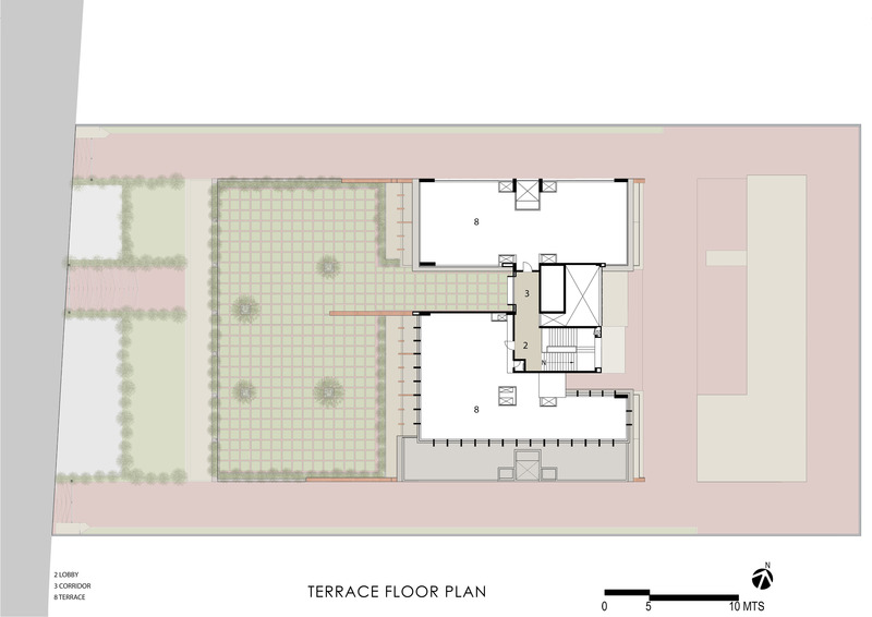 Dossier de presse | 1432-15 - Communiqué de presse | Interstellar - Sanjay Puri Architects - Architecture commerciale - TERRACE FLOOR PLAN - Crédit photo : SANJAY PURI ARCHITECTS