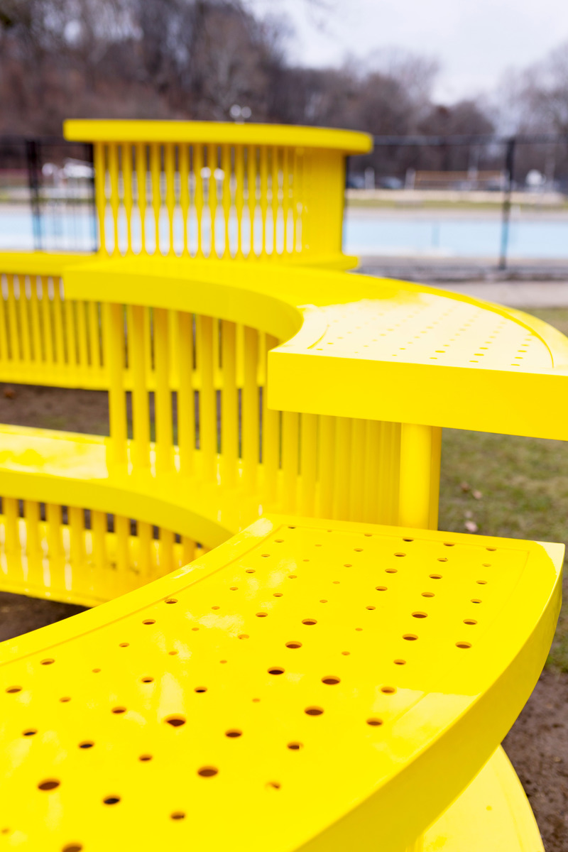 Press kit | 5595-07 - Press release | A New Playscape in Pittsburgh focuses on Sparking Communal Connection - The Urban Conga - Landscape Architecture - Photo credit: Sean Carroll