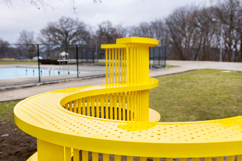 Press kit | 5595-07 - Press release | A New Playscape in Pittsburgh focuses on Sparking Communal Connection - The Urban Conga - Landscape Architecture - Photo credit: Sean Carroll