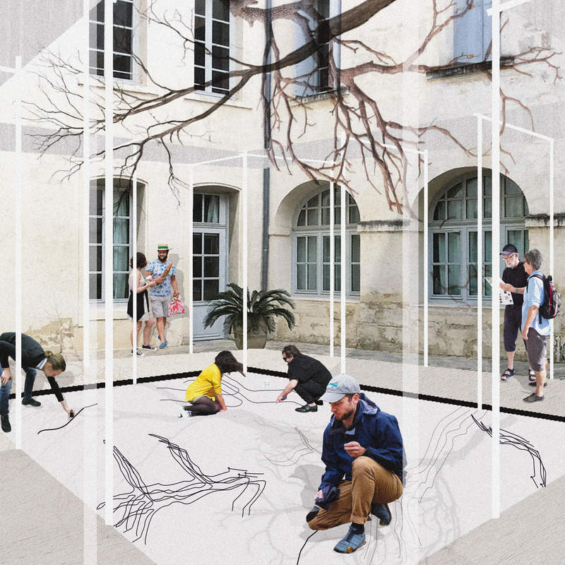 Dossier de presse | 982-53 - Communiqué de presse | Festival des Architectures Vives 2023 : Équipes et Projets - Association Champ Libre - Évènement + Exposition - <p>CON-TEMP(S)L(E)-ATION</p>  <p>Alaux Mathilda, Dubois Clémence</p> - Crédit photo : Alaux Mathilda, Dubois Clémence 