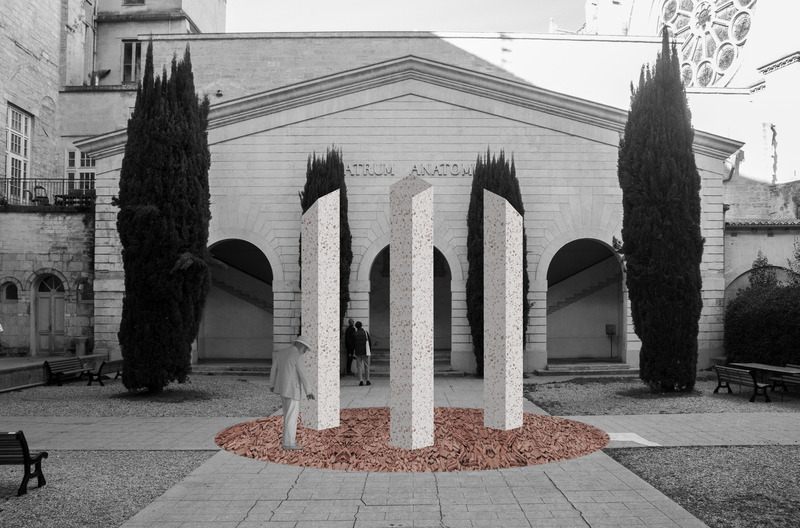 Dossier de presse | 982-53 - Communiqué de presse | Festival des Architectures Vives 2023 : Équipes et Projets - Association Champ Libre - Évènement + Exposition - <p>Matière morte</p>  <p>AJAM : Moine Loïc, Bastide Joël, Gadois Florent, Magne Lucien, Pichon, Charles</p> - Crédit photo : AJAM