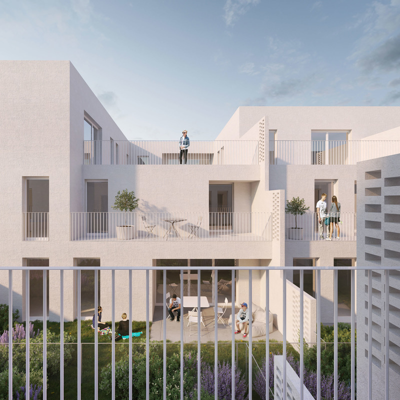 Dossier de presse | 2250-03 - Communiqué de presse | Finalist at A+ Awards 2022's Best Residential Firm - Nerma Linsberger ZT GmbH - Architecture résidentielle -  <p class="">Vienna</p><p class="">residential</p><p class="">19.700 m²</p><p class="">under construction</p><p class="">2019-2023</p><p class=""><br></p>  <p class="">Creating high-quality housing this building is structured with atriums and cuttings towards the outside as well as the inside, opening up the structure and providing inevitable lighting.</p><p class="">Guaranteeing a higher comfort of living, pitched roofs were abstained from on the attic floors. Setbacks on each floor are mandatory due to the predetermined urban planning guidelines and are used as generous outdoor spaces. Two-level dormers create tension within the building structure and make for a unique apartment pattern.</p><p class=""><br></p><p class="">Each apartment offers an outdoor area – loggia, terrace, or even a combination of both. Sunny outdoor spaces are used for common terraces to enable communication among the inhabitants.</p><p class="">Children’s playgrounds can be found on every lot, a juvenile playground is located in the northern part.</p><p class="">A compact and smart building layout as well as a simple and clear bearing structure result in a very high cost-efficiency and an economic execution. A minimal amount of staircases and elevators add to the building’s efficiency.</p>  - Crédit photo : NERMA LINSBERGER ZTGMBH