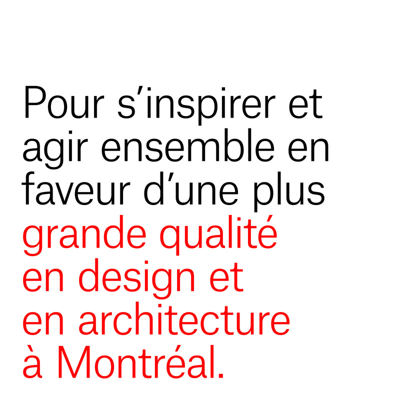Dossier de presse | 562-73 - Communiqué de presse | La Ville de Montréal, en partenariat avec le gouvernement du Québec, lance la Trousse qualité Design Montréal - Service du développement économique, Ville de Montréal - Design urbain -   Annonce-mère du lancement de la Trousse qualité (partie 2)  - Crédit photo :   Principal  