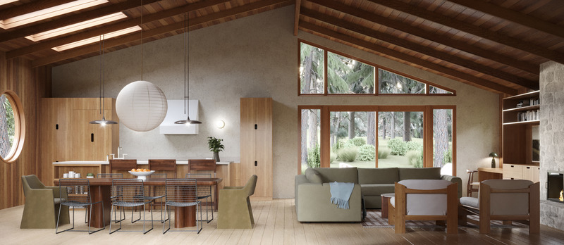 Dossier de presse | 3941-05 - Communiqué de presse | Oregon : Une entreprise qui offre des plans de maisons pensés pour un mode de vie différent - Oregon - Design d’intérieur résidentiel - Crédit photo :   Oregon - Mill Valley  