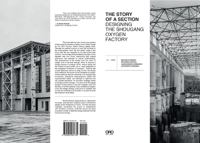 Dossier de presse | 6877-01 - Communiqué de presse | Trois nouveaux livres sur l'urbanisation chinoise, la conception à grande échelle et les tendances architecturales contemporaines - China Room of Politecnico di Torino - Design urbain - Michele Bonino, Edoardo Bruno, Alessandro Armando, Giovanni Durbiano, The Story of a Section. Designing the Shougang Oxygen, ORO Press, 2022 - Crédit photo : ORO Press, 2022