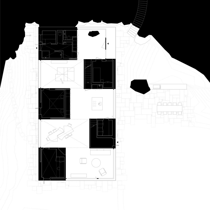 Dossier de presse | 6863-01 - Communiqué de presse | Wooden House by the Lake - Appels Architekten - Architecture résidentielle - Ground Floor - Crédit photo : © Appels Architekten
