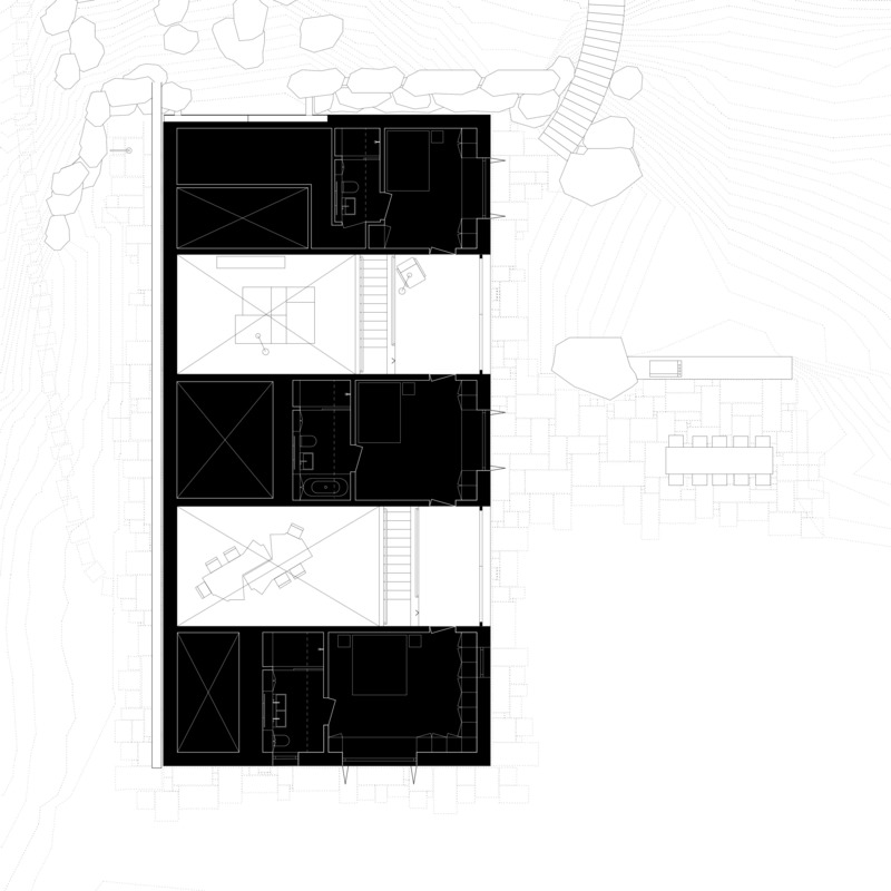 Dossier de presse | 6863-01 - Communiqué de presse | Wooden House by the Lake - Appels Architekten - Architecture résidentielle - First Floor - Crédit photo : © Appels Architekten