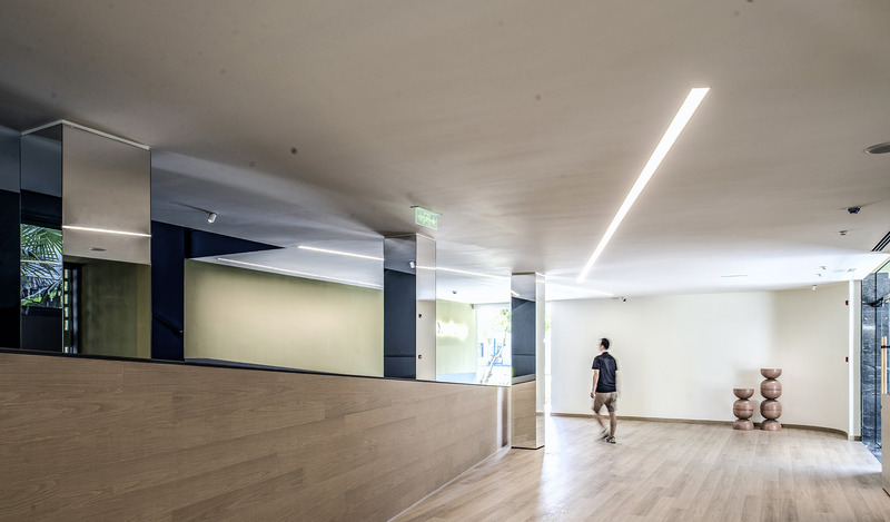 Dossier de presse | 4869-05 - Communiqué de presse | Scenery in Motion - Studio DOTCOF - Design d’intérieur commercial - lobby - Crédit photo : LEIDU