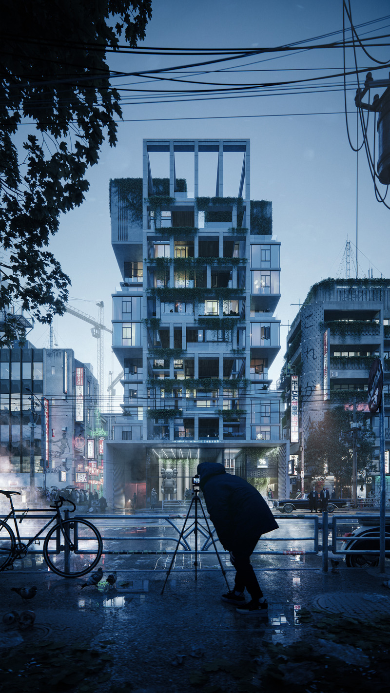Press kit | 1071-22 - Press release | Announcing the Launch of the Architectural Vision Awards - Architizer - Competition - From Japan to the World - Photo credit: Visualization by Lunas Visualization