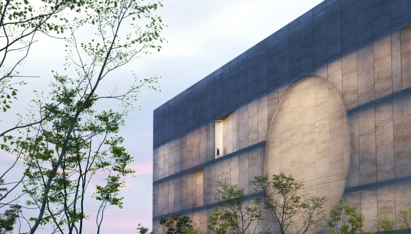 Press kit | 1071-22 - Press release | Announcing the Launch of the Architectural Vision Awards - Architizer - Competition - Gwangju Library - Photo credit: Unbuilt project by STLarchitects