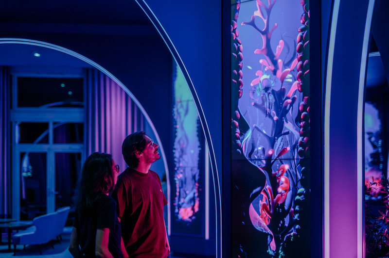 Press kit | 1089-09 - Press release | Moment Factory and Schroders Reimagine Hospitality with the Grand Magic Hotel - Moment Factory - Multimedia Design - The Water Palace - Photo credit: Moment Factory