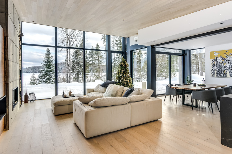 Press kit | 1776-09 - Press release | Lac Taureau Residence - Fabelta, fenestration systems - Residential Architecture - Photo credit: Claude Badet