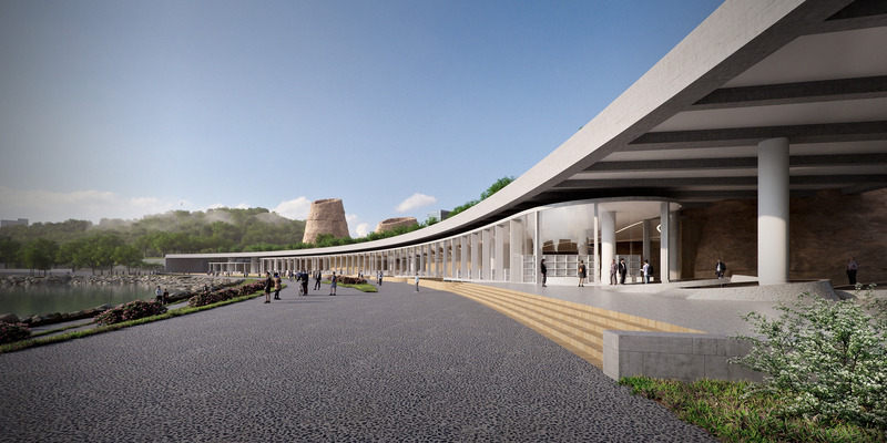 Press kit | 2204-03 - Press release | Chimneys Are the New "Sexy" - SOUR  + Seoinn Design Group - Competition - Archeological Park, Library Promenade - Photo credit: SOUR