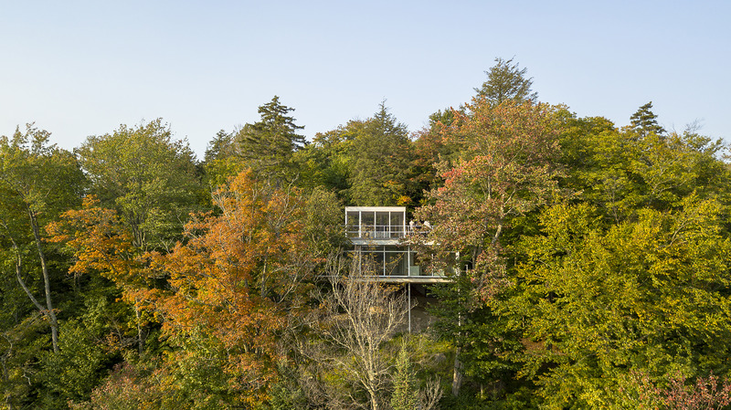 Press kit | 1640-01 - Press release | Territories and Landscapes Exhibition in Paris by Atelier Pierre Thibault - Atelier Pierre Thibault - Event + Exhibition - Résidence Le Grand Plateau (2014), Laurentians - Photo credit: Maxime Brouillet