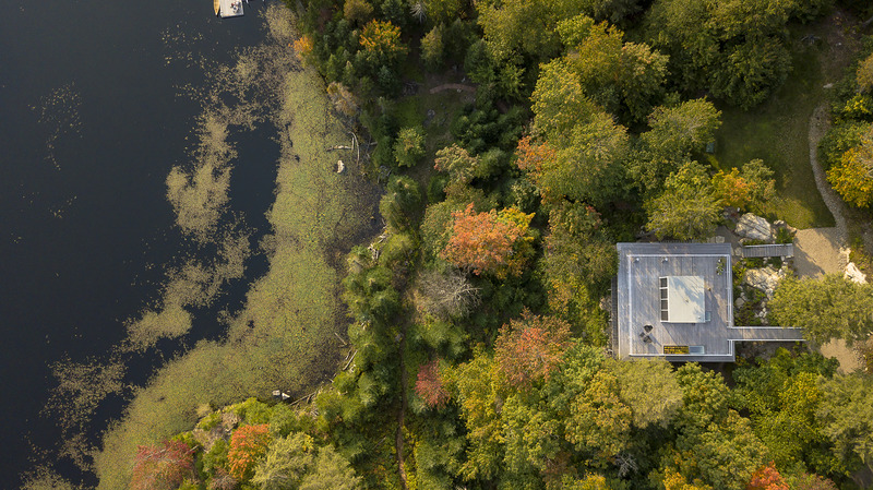 Press kit | 1640-01 - Press release | Territories and Landscapes Exhibition in Paris by Atelier Pierre Thibault - Atelier Pierre Thibault - Event + Exhibition - Résidence Le Grand Plateau (2014), Laurentians - Photo credit: Maxime Brouillet