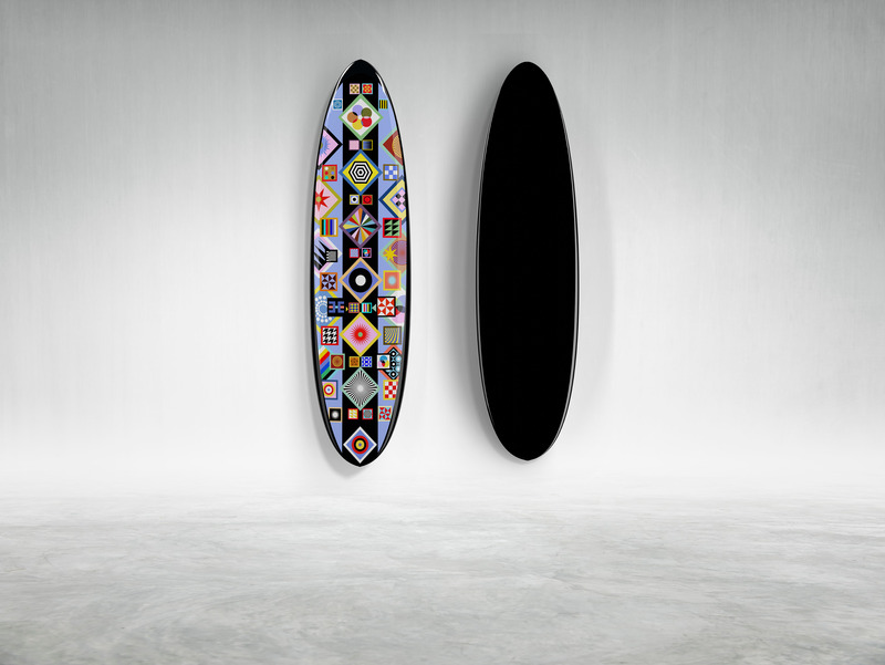 Dossier de presse | 3319-05 - Communiqué de presse | The New Wave of Art - Beau Lake - Art - Surfboard Feature: Douglas Coupland "Pacific" - Crédit photo : Beau Lake