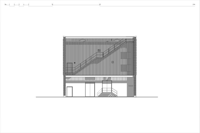 Dossier de presse | 5706-01 - Communiqué de presse | Vuosaari Heat Pump Building - Virkkunen & Co Architects Ltd - Architecture industrielle - Elevation West<br style=""> - Crédit photo : Virkkunen &amp; Co Architects