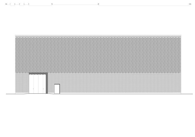 Dossier de presse | 5706-01 - Communiqué de presse | Vuosaari Heat Pump Building - Virkkunen & Co Architects Ltd - Architecture industrielle - Elevation North<br> - Crédit photo : Virkkunen &amp; Co Architects