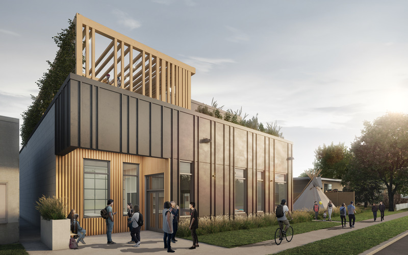 Dossier de presse | 865-50 - Communiqué de presse | Un nouveau centre pour l’Urban Society for Aboriginal Youth de Calgary - Lemay - Architecture institutionnelle - USAY headquarters  - Crédit photo : Lemay