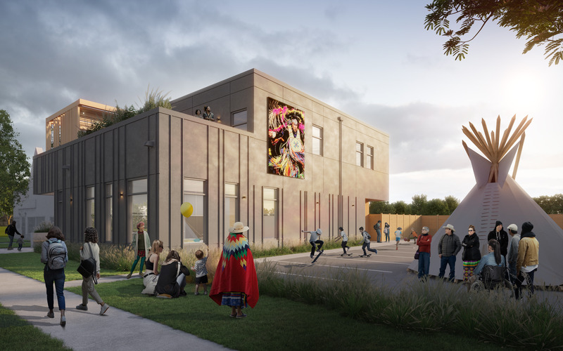 Dossier de presse | 865-50 - Communiqué de presse | Un nouveau centre pour l’Urban Society for Aboriginal Youth de Calgary - Lemay - Architecture institutionnelle - USAY headquarters  - Crédit photo : Lemay