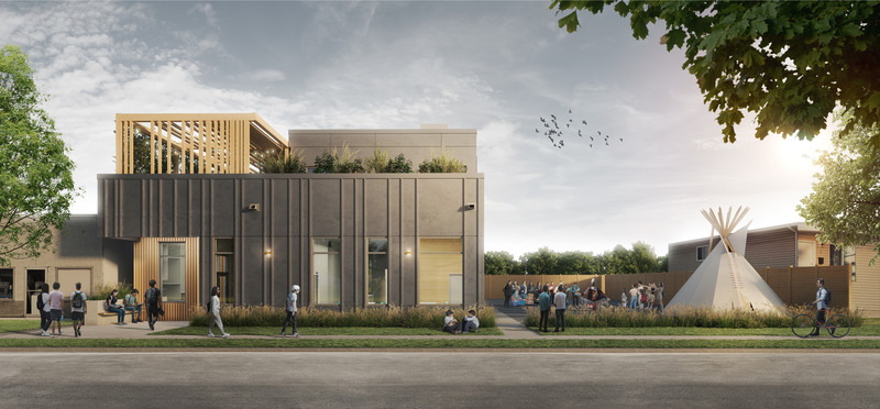 Dossier de presse | 865-50 - Communiqué de presse | Un nouveau centre pour l’Urban Society for Aboriginal Youth de Calgary - Lemay - Architecture institutionnelle - USAY headquarters - Crédit photo : Lemay