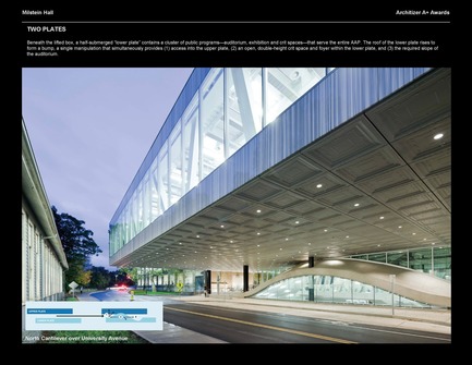 Press kit | 1071-01 - Press release | Architizer A+ Awards winners announced - Architizer - Competition - Milstein Hall - OMA - Photo credit: Architizer