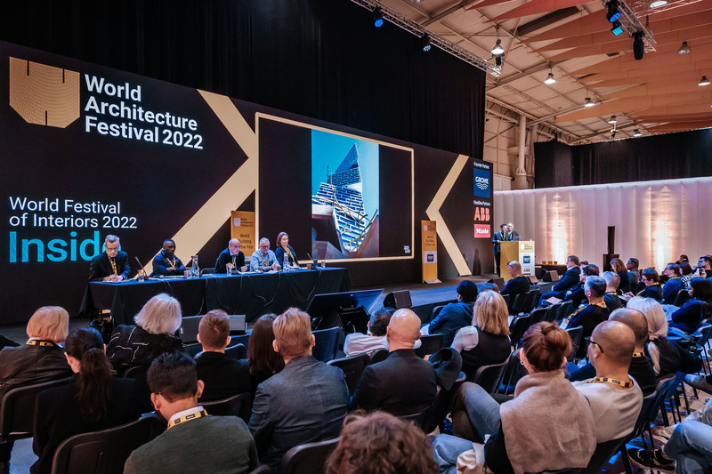 Press kit | 661-74 - Press release | World Architecture Festival and Inside World Festival of Interiors 2023 Extend their Global Awards Entry Deadline - World Architecture Festival (WAF) - Event + Exhibition - World Building of the Year judging on the WAF Main Stage - Photo credit: WAF