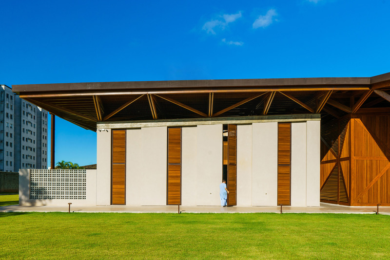 Dossier de presse | 6966-01 - Communiqué de presse | A Convent Between Spirituality and Social Engagment - Mixtura - Architecture institutionnelle - The sacristy building and reception hall - Crédit photo : Cesare Querci