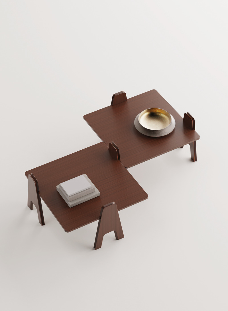 Dossier de presse | 4232-22 - Communiqué de presse | Nouvelles rééditions pour la collection Mangiarotti avec la célèbre série Cavalletto conçue par Angelo Mangiarotti et Bruno Morassutti - Agapecasa - Produit -  Table basse Cavalletto  - Crédit photo :  Agapecasa 
