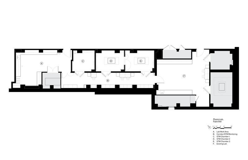 Dossier de presse | 5881-03 - Communiqué de presse | Research Labs at Columbia University - Shakespeare Gordon Studio - Architecture institutionnelle - Physics Lab<br> - Crédit photo : SGVA