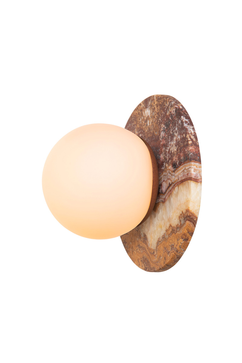 Press kit | 1942-01 - Press release | Luminaire Authentik Unveils its New ONYX Collection in Natural Stone - Luminaire Authentik - Lighting Design - Onyx Krema 0805-LA40 - Photo credit:  Luminaire Authentik 