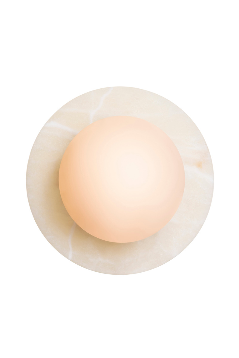 Press kit | 1942-01 - Press release | Luminaire Authentik Unveils its New ONYX Collection in Natural Stone - Luminaire Authentik - Lighting Design - Onyx Krema 0805-LA40 - Photo credit:  Luminaire Authentik 