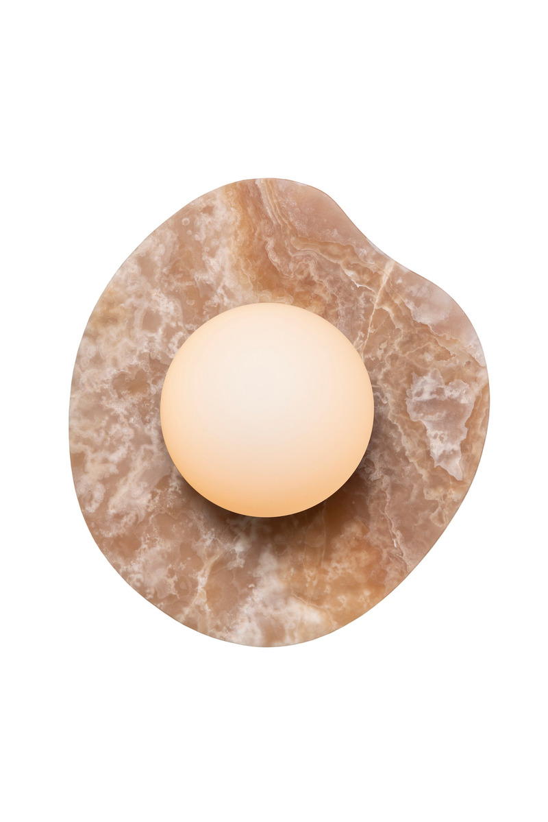 Press kit | 1942-01 - Press release | Luminaire Authentik Unveils its New ONYX Collection in Natural Stone - Luminaire Authentik - Lighting Design - Onyx Nopal 12-LA40 - Photo credit:  Luminaire Authentik 