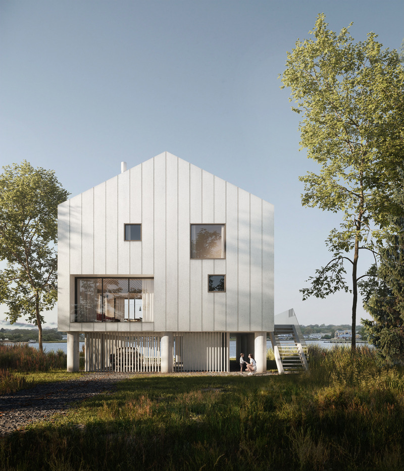 Dossier de presse | 6991-01 - Communiqué de presse | Tamsen House - Fernando Fisbein Architect - Architecture résidentielle - Frontal view - Crédit photo : BS ARQ