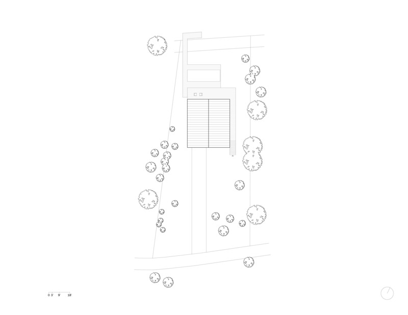 Dossier de presse | 6991-01 - Communiqué de presse | Tamsen House - Fernando Fisbein Architect - Architecture résidentielle - Site Plan - Crédit photo : Fernando Fisbein Architect