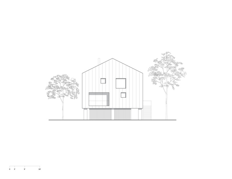 Dossier de presse | 6991-01 - Communiqué de presse | Tamsen House - Fernando Fisbein Architect - Architecture résidentielle - South Elevation  - Crédit photo : Fernando Fisbein Architect