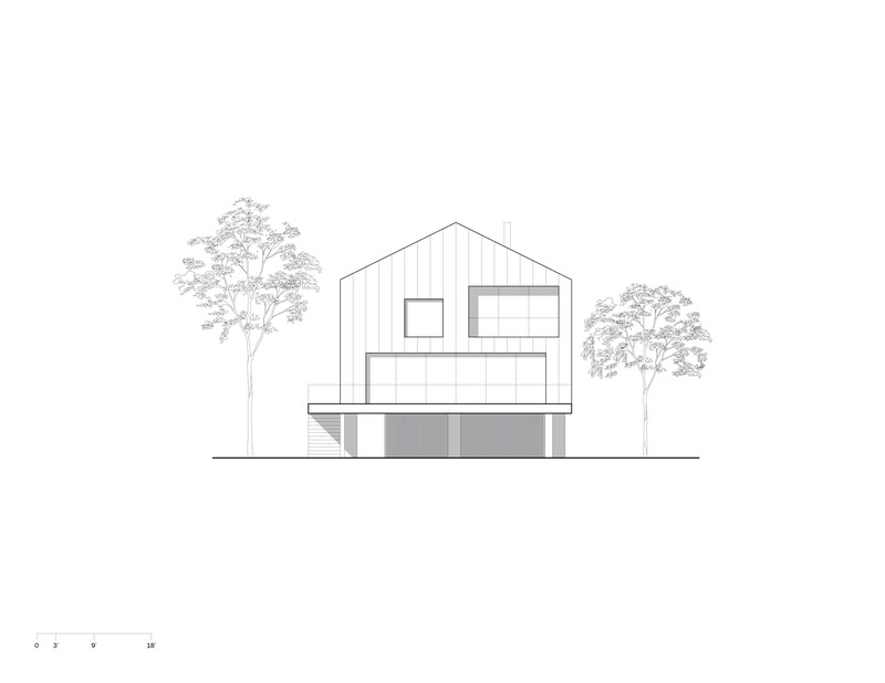 Dossier de presse | 6991-01 - Communiqué de presse | Tamsen House - Fernando Fisbein Architect - Architecture résidentielle - North Elevation  - Crédit photo : Fernando Fisbein Architect