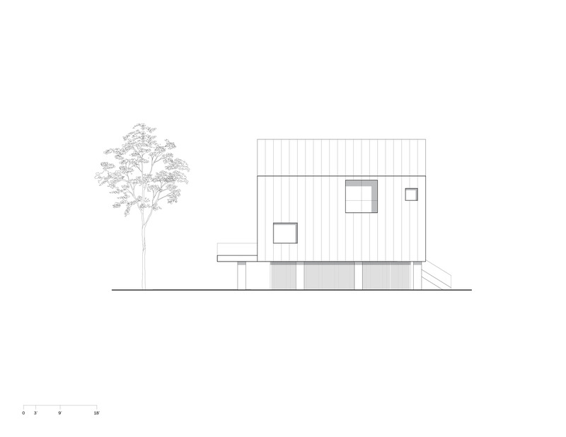 Dossier de presse | 6991-01 - Communiqué de presse | Tamsen House - Fernando Fisbein Architect - Architecture résidentielle - West Elevation  - Crédit photo : Fernando Fisbein Architect